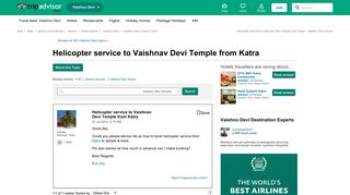 
                            12. Helicopter service to Vaishnav Devi Temple from Katra - Vaishno ...