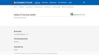 
                            10. Helios IT Service | Arbeitgeber - Karriere - Profil - Connecticum