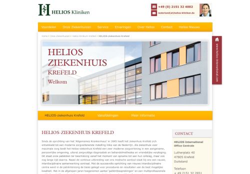 
                            4. Helios Kliniken: HELIOS-ziekenhuis Krefeld