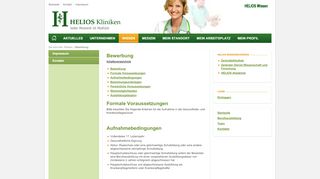 
                            7. HELIOS Wissen - Das Intranet der HELIOS Kliniken Gruppe: Bewerbung