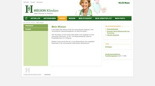 
                            3. HELIOS Wissen - Das Intranet der HELIOS Kliniken Gruppe: Mein ...