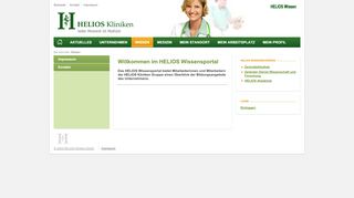 
                            12. HELIOS Wissen - Das Intranet der HELIOS Kliniken Gruppe: Wissen
