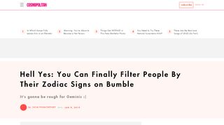 
                            8. Hell Yes: You Can Finally Filter People By Their Zodiac Signs on ...