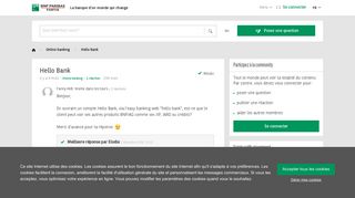 
                            6. Hello Bank | Community BNP Paribas Fortis