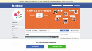 
                            7. Hello Pal - Inicio | Facebook