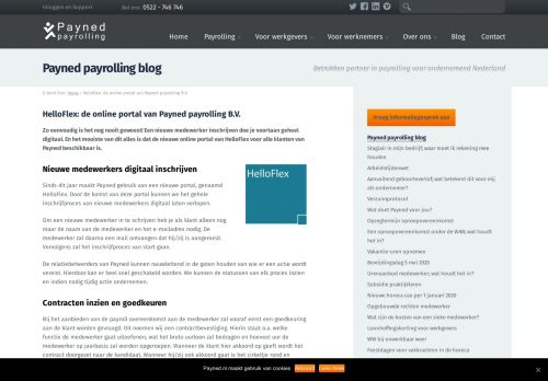 
                            2. Helloflex, nieuwe portal van Payned | Payned payrolling