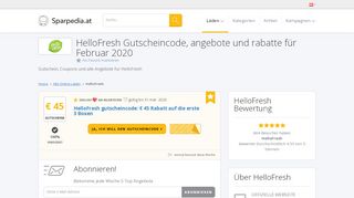 
                            11. ? HelloFresh Gutscheincode ▷ 40% Rabatt | Februar 2019