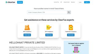 
                            13. HELLOHAAT PRIVATE LIMITED - ClearTax