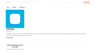 
                            11. HelloSign Integrations | Zapier