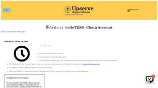 
                            9. helloTESS - Chain Account - Upserve POS