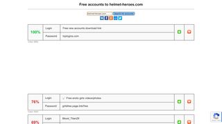 
                            8. helmet-heroes.com - free accounts, logins and passwords