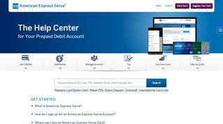 
                            8. Help | American Express Serve®