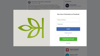 
                            7. HELP! ancestry.co.uk log in will not... - Susan Mary Carran-Stout ...