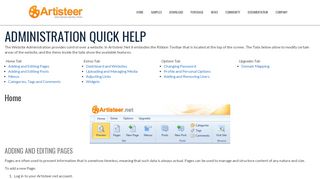 
                            8. Help - Artisteer.net - Administration