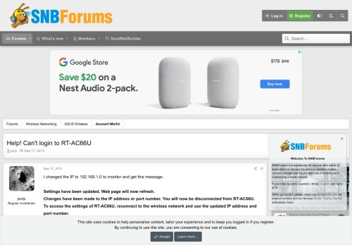 
                            10. Help! Can't login to RT-AC66U | SmallNetBuilder Forums