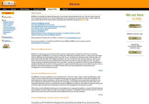 
                            12. Help Center - BillDesk