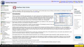 
                            6. Help Center - KeePass