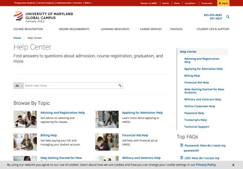 
                            9. Help Center | UMUC