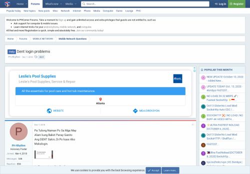 
                            5. Help Dent login problems | Pinoy Internet and Technology Forums ...