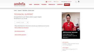 
                            5. Help Desk - Cannot Login - Ambria College of Nursing