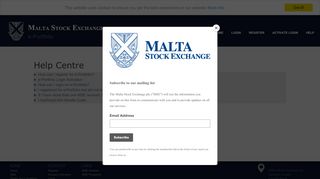 
                            6. Help | e-Portfolio - Malta Stock Exchange