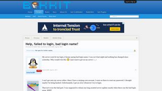 
                            12. Help, failed to login, bad login name? | Bukkit Forums