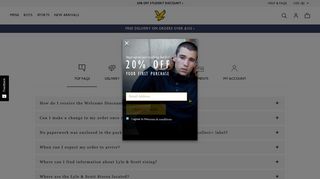 
                            10. Help & FAQs - Lyle & Scott