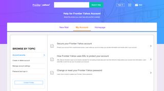 
                            4. Help for Frontier Yahoo Account