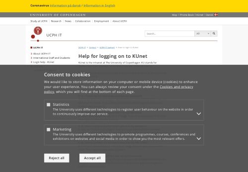 
                            4. Help for logging on to UCPH´s intranet – University of ... - KU-IT