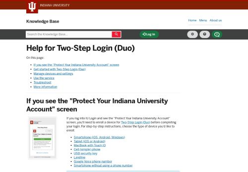 
                            10. Help for Two-Step Login (Duo) - IU Knowledge Base - Indiana University