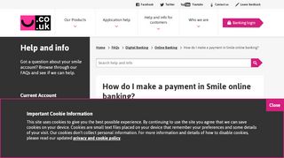 
                            12. Help | How do I make a payment in Smile online banking? | Smile