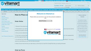 
                            3. Help - How to Place an Order - Vitamart.ca