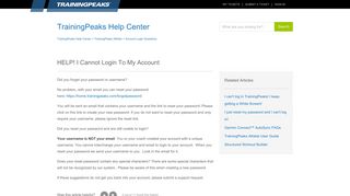 
                            7. HELP! I Cannot Login to My Account – TrainingPeaks Help ...