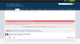 
                            2. Help! I Can't Login To Anything! - Web Browsing/Email and Other ...