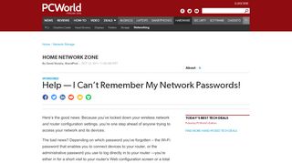 
                            2. Help — I Can't Remember My Network Passwords! | PCWorld