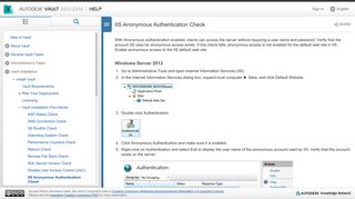 
                            8. Help: IIS Anonymous Authentication Check