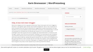 
                            7. Help, ik kan niet meer inloggen - Karin Bronwasser | WordPressoloog