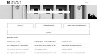 
                            7. Help - Internet Archive Help Center