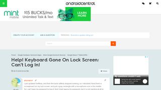 
                            4. Help! Keyboard Gone On Lock Screen: Can't Log In! - Android Forums ...