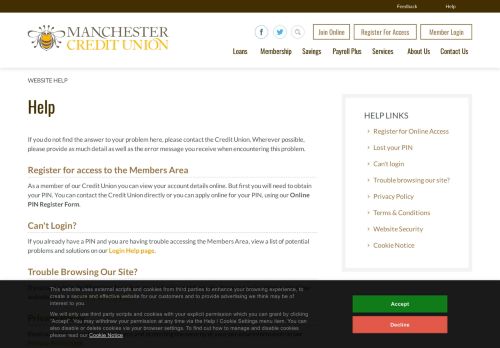 
                            9. Help - Manchester Credit Union