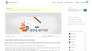 
                            9. Help! Mijn WordPress admin is niet bereikbaar ⋆ WPbeveiligen