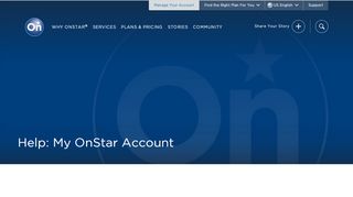 
                            2. Help: My OnStar Account
