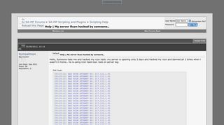 
                            5. Help | My server Rcon hacked by someone.. - SA-MP Forums