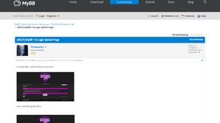 
                            1. [HELP] MyBB 1.8 Login Splash Page - MyBB Community Forums