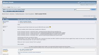
                            13. HELP needed! PAYZA - Bitcointalk