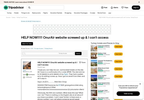 
                            9. HELP NOW!!!!! OnurAir website screwed up & I can't access - Turkey ...