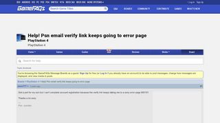 
                            9. Help! Psn email verify link keeps going to error page - PlayStation 4 ...