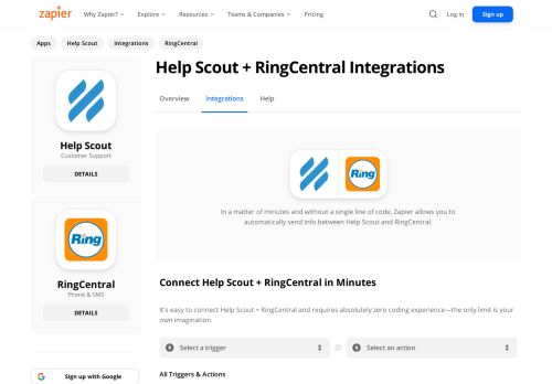 
                            7. Help Scout + RingCentral Integrations | Zapier