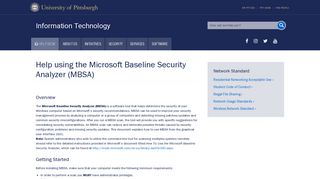 
                            13. Help using the Microsoft Baseline Security Analyzer (MBSA ...