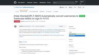 
                            6. [Help Wanted] [PLT-5667] Automatically convert usernames to ...